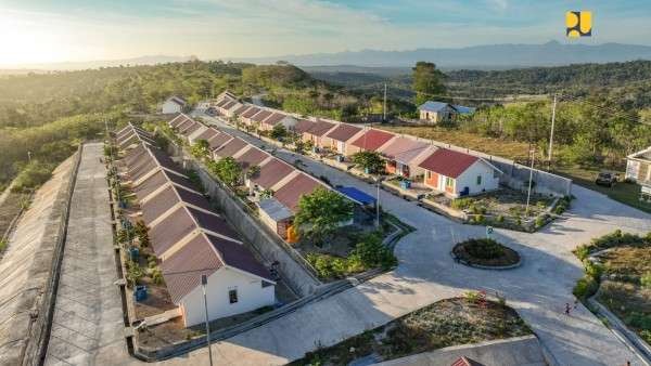 Pembangunan hunian tetap (Huntap) di Kupang NTT oleh Kementerian PUPR. (Foto: Humas PUPR)