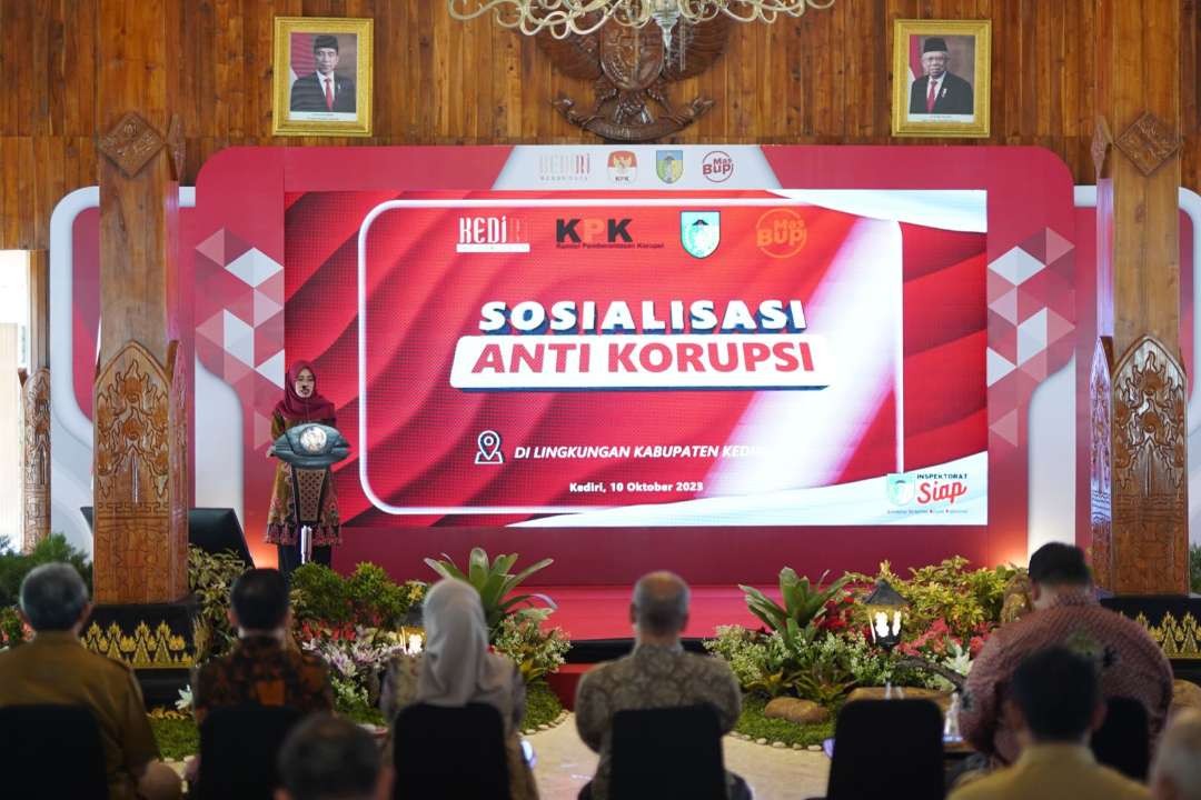 Pemerintah Kabupaten Kediri menargetkan capaian aksi pencegahan korupsi melalui Monitoring Centre For Prevention (MCP) tahun 2023 sebesar 92 persen. (Foto: Istimewa)