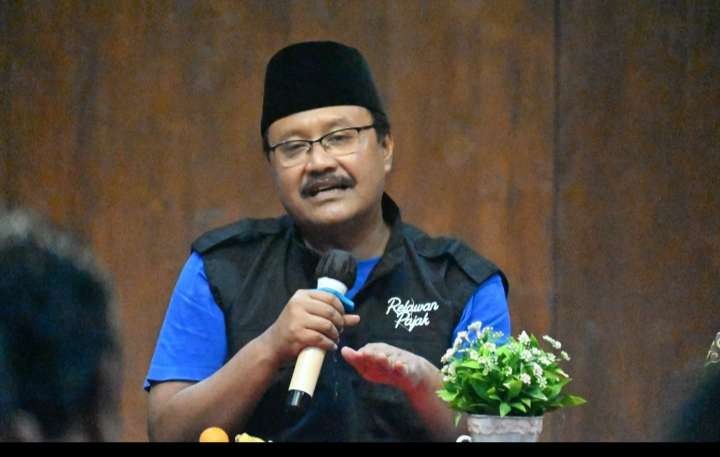 Sekjen PBNU Saifullah Yusuf,  bicara Hari Santri 2023 di Surabaya (Foto: Insert PBNU )