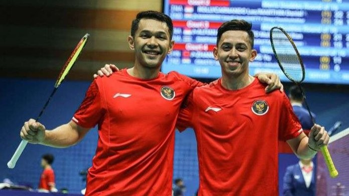 Fajar Alfian dan Mohammad Rian Ardianto siap berlaga di Denmark Open 2023. (Foto: PBSI)