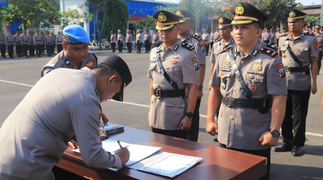 Prosesi Sertijab beberapa perwira Polres Tuban (dok. Polres Tuban)