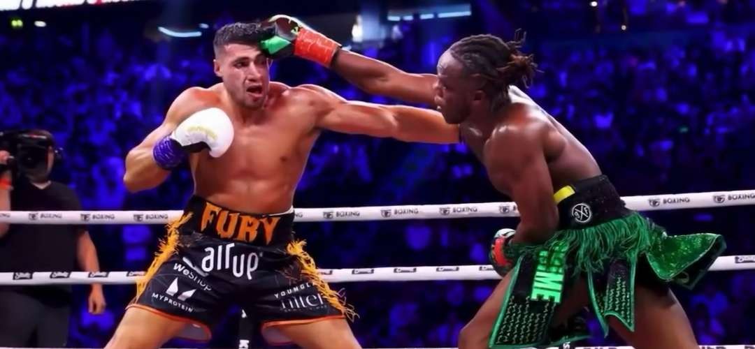 Tommy Fury vs KSI (Foto: Tangkapan Layar)