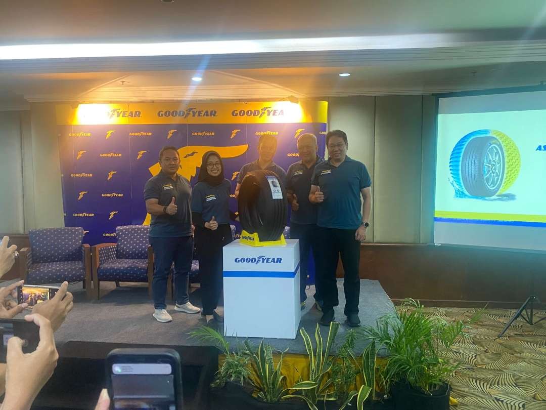 Goodyear Indonesia meluncurkan ban Assurance MaxGuard (AMG). (Foto: Alief Sambogo/Ngopibareng.id)