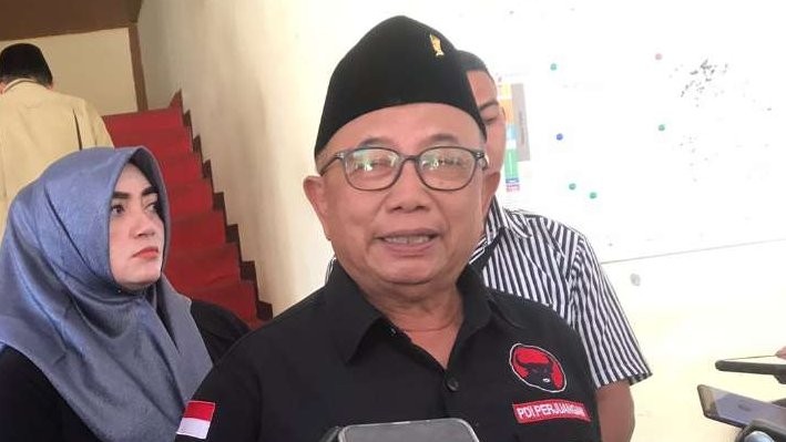 Ketua DPC PDIP Kabupaten Blitar Rijanto menargetkan perolehan 85 persen suara pasangan capres-cawapres Ganjar Pranowo-Mahfud MD. (Foto: Choirul Anam/Ngopibareng.id)