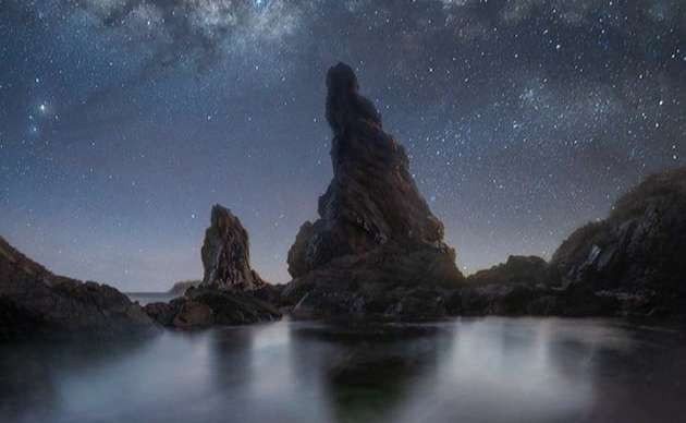 Di suatu pantai di Trenggalek pada dini hari. (Foto:dok/ngopibareng.id)