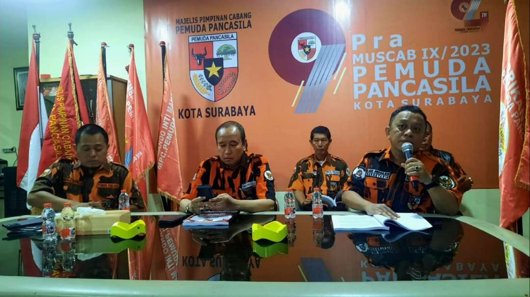 Pra-Muscab Pemuda Pancasila Kota Surabaya ke-IX 2023, Kamis, 19 Oktober 2023. (Foto: Rizal Arnas/Ngopibareng.id)