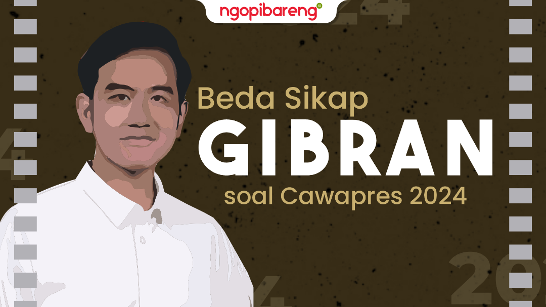 Beda sikap Gibran soal cawapres Ganjar Pranowo vs Prabowo Subianto di Pilpres 2024. (Ilustrasi: Chandra Tri Antomo/Ngopibareng.id)