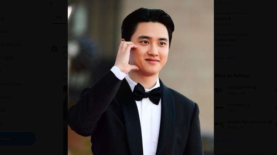 Doh Kyung-soo alias D.O EXO keluar dari agensi SM Entertainment hingga laporan saham anjlok. (Foto: X)