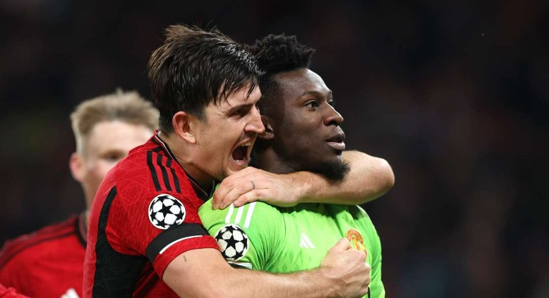 Harry Maguire dan Andre Onana menjadi pahlawan kemenangan MU atas Copenghagen di matchday 3 Grup A Liga Champions. (Foto: Twitter/@ManUtd)