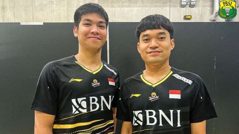 Ganda putra Indonesia Leo/Daniel Lolos ke babak 16 French Open karena lawan mundur. (Foto: X @INABadminton)