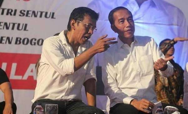 Presiden Joko Widodo atau Jokowi dan anggota DPR RI sekaligus kader PDIP Adian Yunus Yusak Napitupulu. (Foto: istimewa)