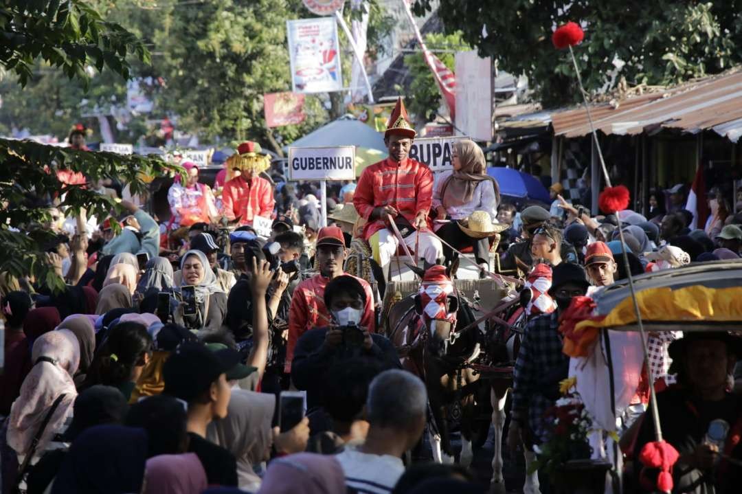 Kirab Budaya Bantarangin di Ponorogo. (Foto: Diskominfo Ponorogo)