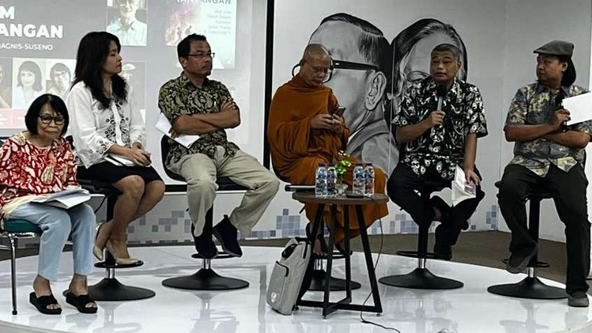 acara Peluncuran dan Bedah Buku 'Iman Dalam Tantangan' Karya Franz Magnis-Suseno, di Kompas Institute, Jumat (27 Oktober 2023). (Foto: stafsus-bpip)