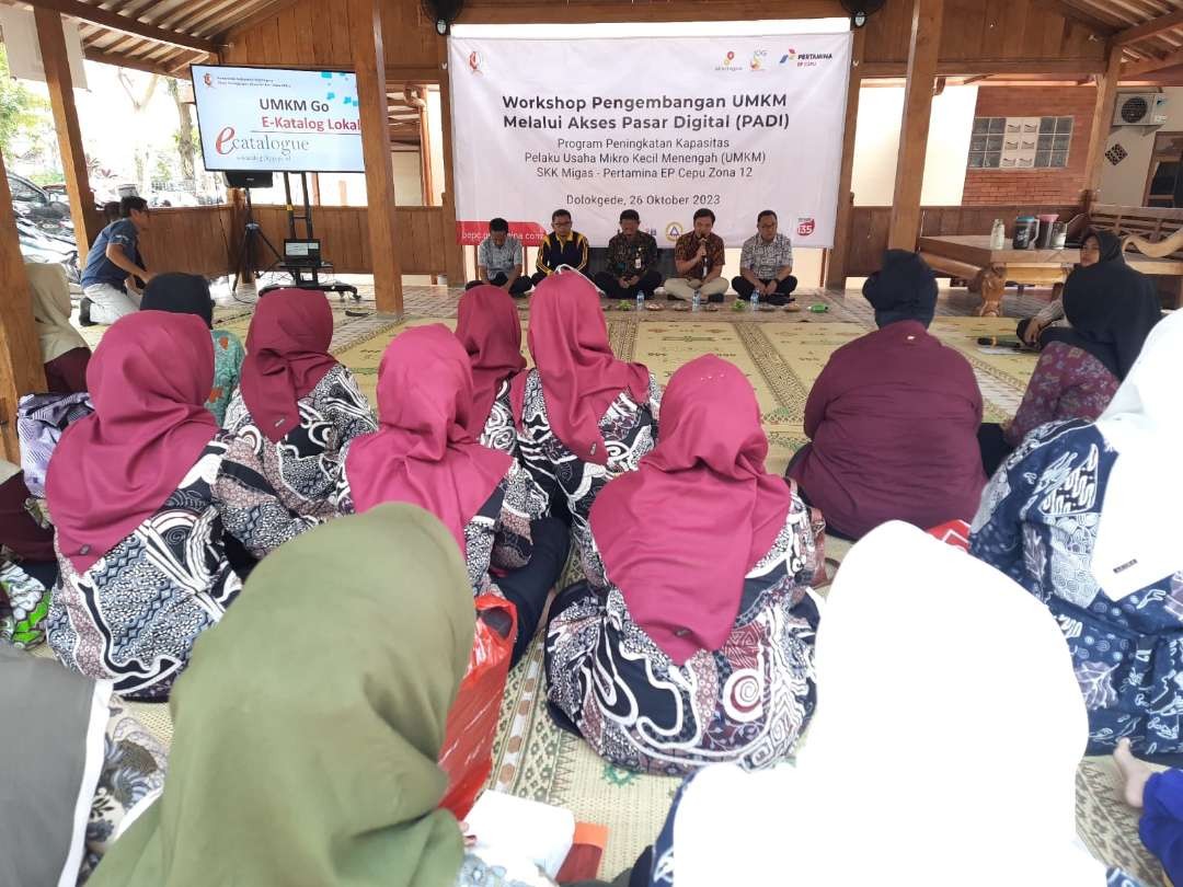 Pelaku UMKM Bojonegoro dilatih pemasaran digital (Foto: PEPC)