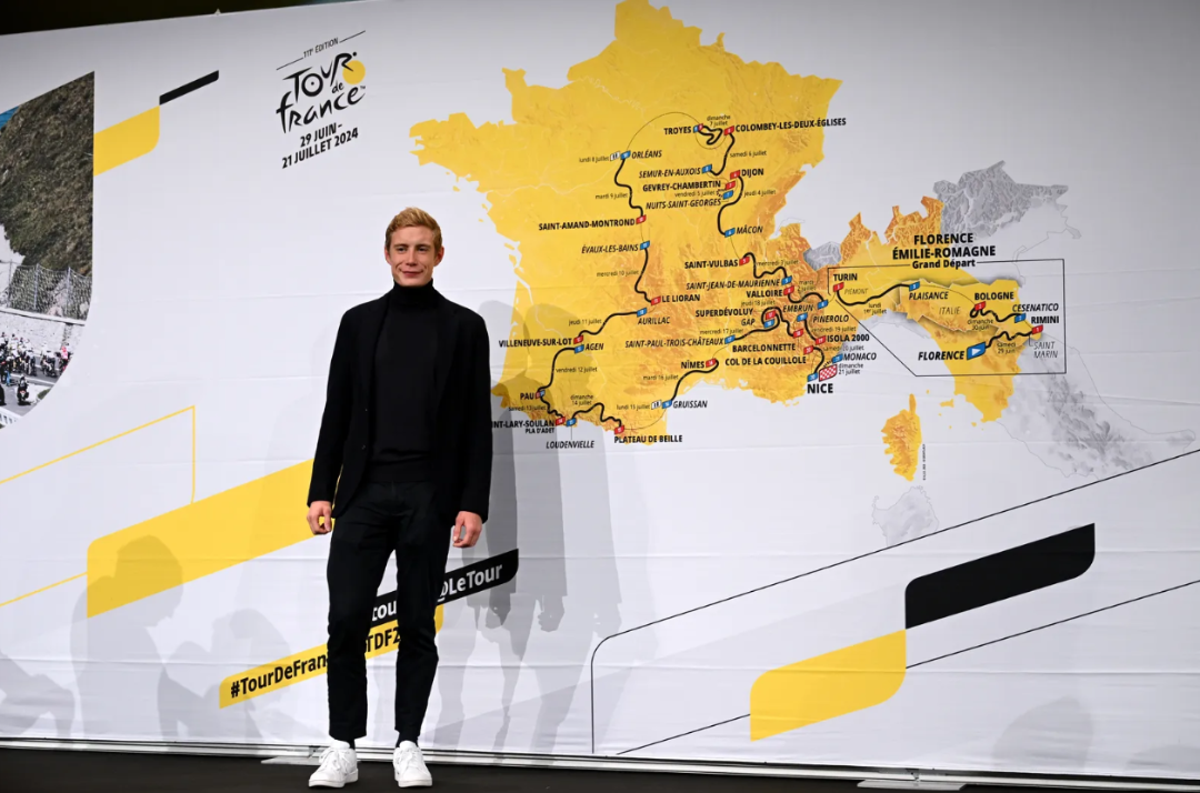 Jonas Vingegaard saat launching rute Tour de France 2024. (Foto: Istimewa)