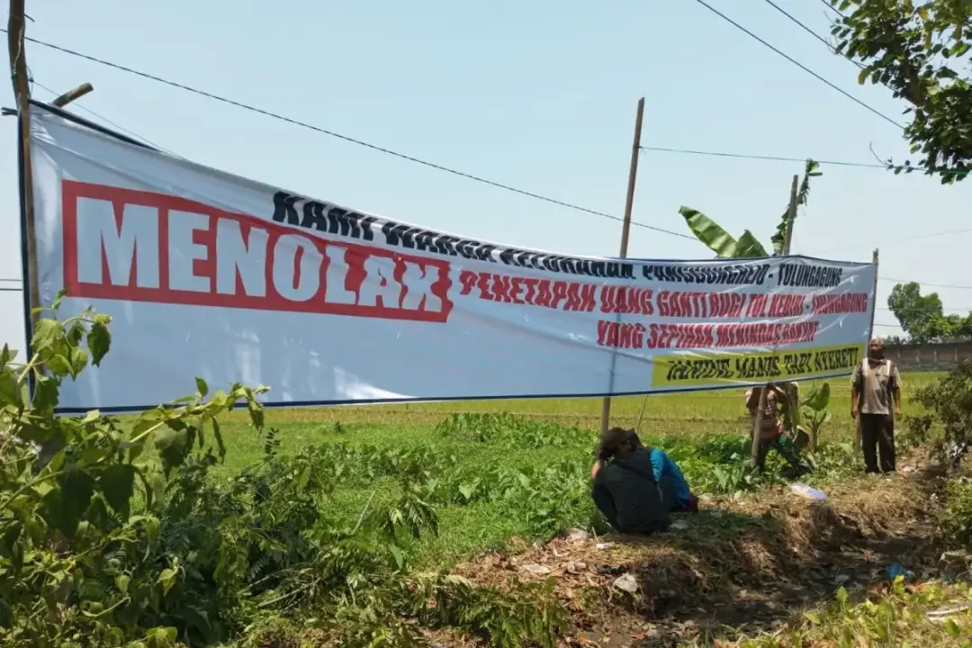 Tim Pengadaan Lahan Jalan Tol Tulungagung-Kediri dan Tulungagung-Blitar-Malang, mempersilakan warga ajukan keberatan atas ganti-rugi tanah terdampak. (Foto: Ant)