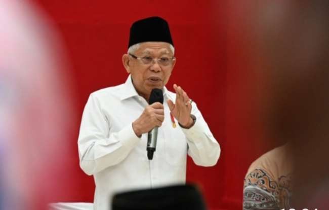 Wapres Ma'ruf Amin, undang tiga bacawapres makan siang Senin, 6 November 2023. ( foto: Setwapres)