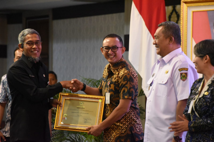 Sekretaris Daerah Jawa Tengah (Sekda Jateng), Sumarno dalam acara Gelar Pengawasan Daerah (Larwasda) Provinsi Jateng 2023. (Foto: Humas Jateng)