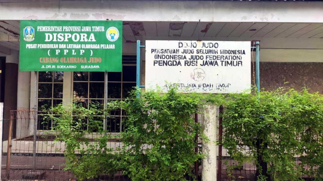 Gedung Judo Dispora Jatim. (Foto: Fariz Yarbo/Ngopibareng.id)