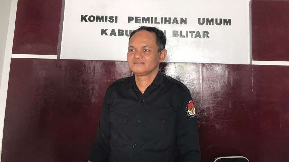 Ketua KPU Kabupaten Blitar Hadi Santoso. (Foto: Choirul Anam/Ngopibareng.id)