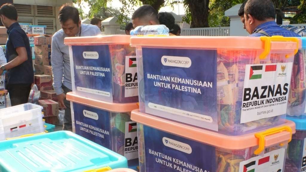 Bantuan hygiene kit dari ParagonCorp untuk Palestina. (Foto: Istimewa)