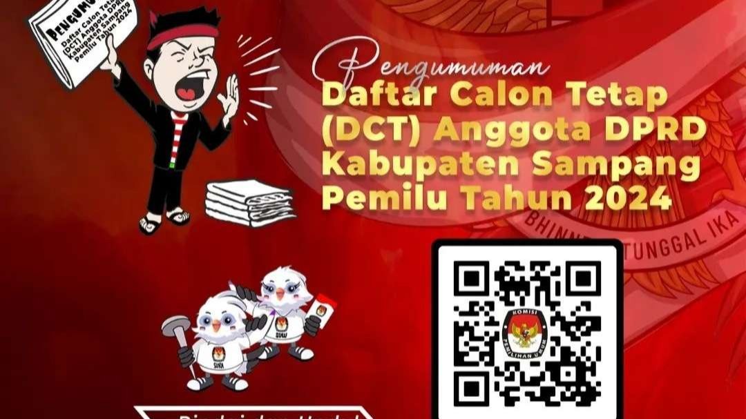 Daftar calon tetap anggota DPRD Kabupaten Pamekasan, Jawa Timur, sebanyak 531 orang. (Foto: Instagram @kpu_kabsampang)