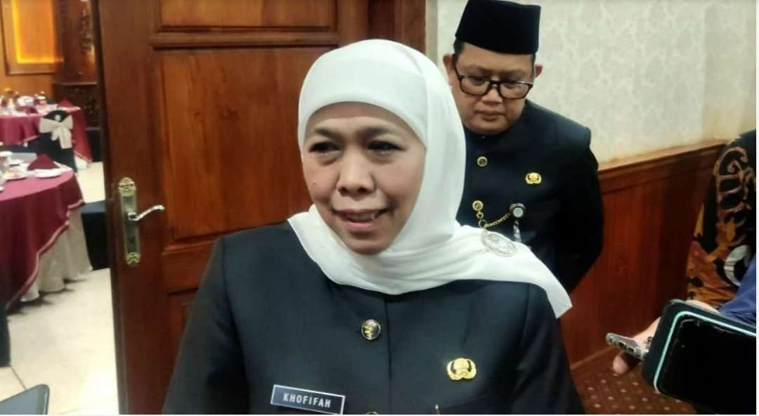 Khofifah tegaskan bahwa dirinya saat ini konsen ke tugasnya sebagai Gubernur Jawa Timur. (Foto: Fariz Yarbo/Ngopibareng.id)