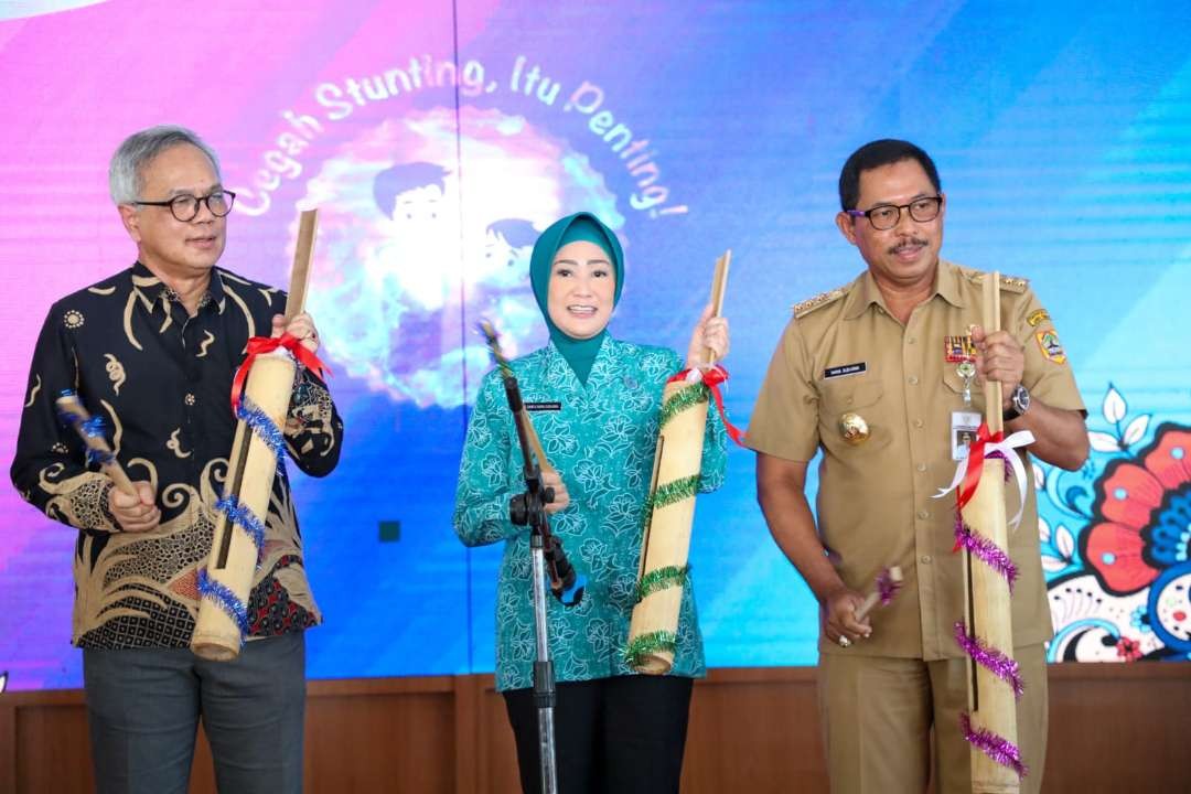 Pj Gubernur Jawa Tengah Nana Sudjana usai memberikan arahan kepada TP PKK kabupaten/kota se-Jawa Tengah di Kabupaten Pati  pada Senin, 6 November 2023. (Foto: Pemprov Jawa Tengah)