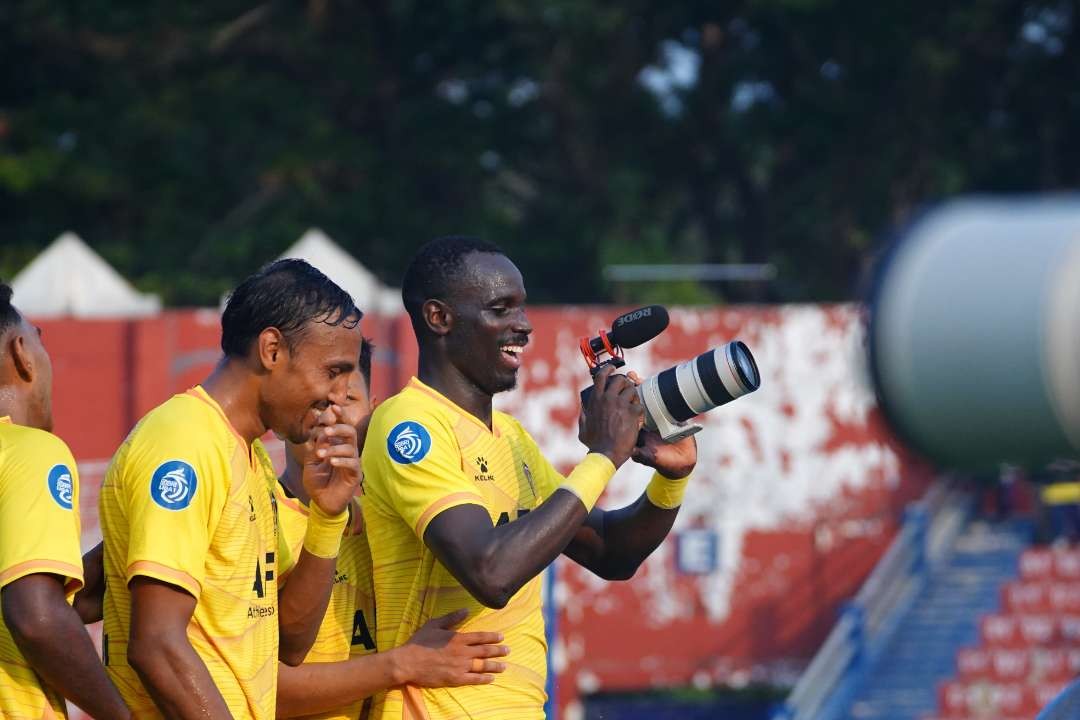 Penyerang depan Persik Kediri Flavio Silva mengaku sangat senang timnya mampu mengalahkan Madura United dengan skor telak 4-0. (Foto: Istimewa)