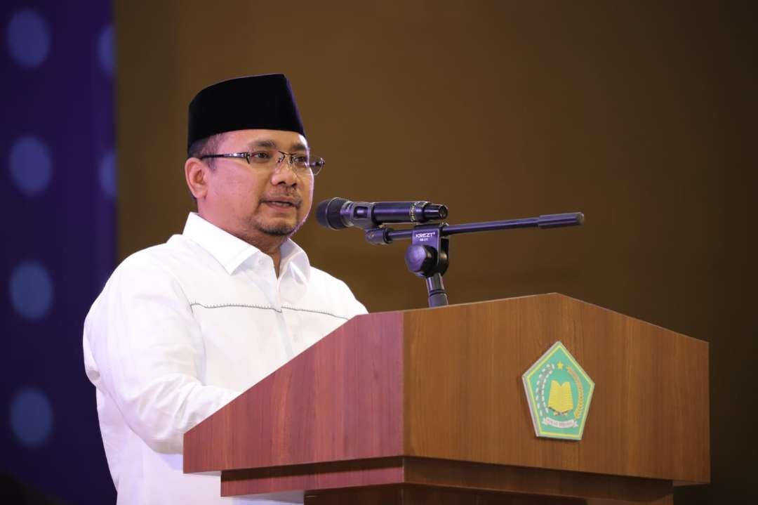 Menteri Agama Yaqut Cholil Qoumas hari ini menerbitkan edaran tentang aksi solidaritas dan doa bersama untuk Palestina. (Foto: Dok Kemenag)