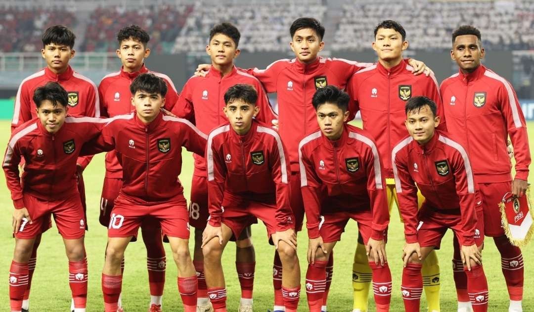 Skuad Timnas U-17 melawan Ekuador. (Foto: Istimewa)