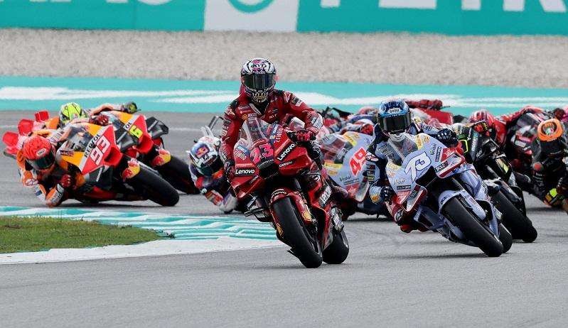 Pembalap Ducati Lenovo, Enea Bastianini juara MotoGP Malaysia 2023 di Sirkuit Sepang, Minggu, 12 November 2023 siang WIB.  (Foto: Reuters)