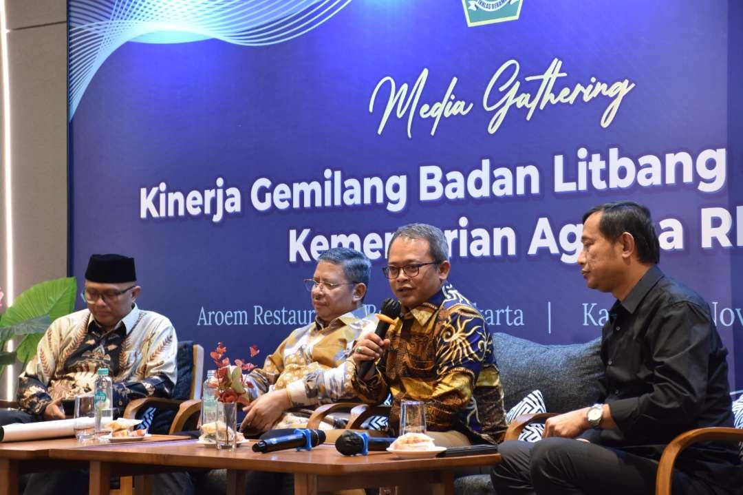 Badan Litbang dan Diklat merilis hasil survei indeks kesalehan sosial dan indeks kepuasan layanan KUA yang dilakukan pada 2023. (Foto: Dok Kemenag)