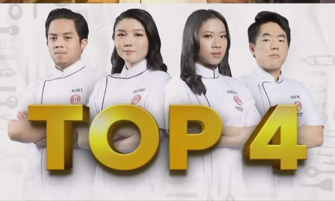 Top 4 MasterChef Indonesia season 11 (kiri ke kanan) Kiki, Belinda, Dhifa, dan Nick. (Foto: Instagram @masterchefina)