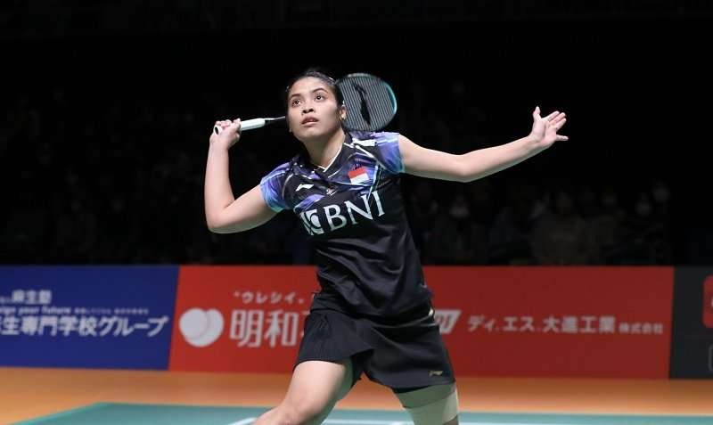 Gregoria Mariska Tunjung, bakal menghadapi lawan tangguh dari China pada final Japan Masters 2023. Tunjung bakal melawan unggulan ketiga Chen Yufei. (Foto: PBSI)