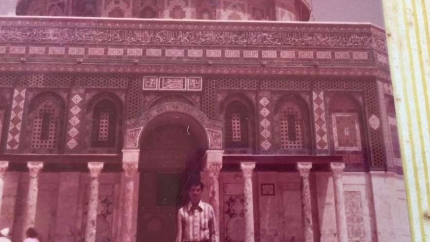 As'ad Said Ali dan Masjid Al-Aqsha di Jerussalem, Palestina. (Foto: dok/asad said)