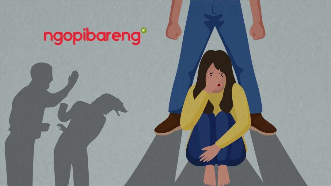 Kasus KDRT dengan korban Qory yang dilakukan suaminya. (Ilustrasi: Candra Tri Antomo/ngopibareng.id)