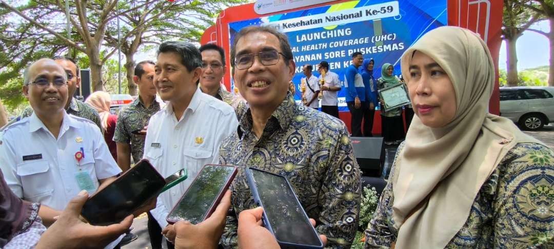 Badan Penyelenggara Jaminan Sosial (BPJS) Kesehatan Cabang Kediri menyelenggarakan Launcing Universal Health Coverage (UHC) dan pelayanan sore puskesmas di Kabupaten Kediri Rabu 22 November 2023 siang (Foto: Fendi Lesmana/ngopibareng.id)