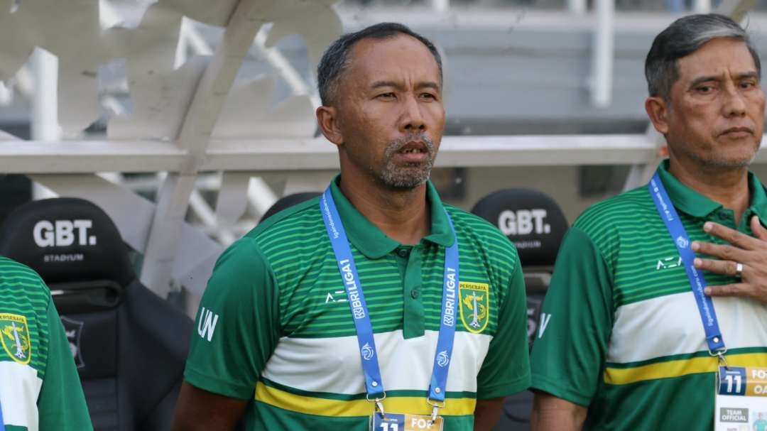 Karteker Persebaya, Uston Nawawi. (Foto: Fariz Yarbo/Ngopibareng.id)