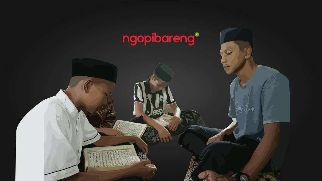 Ilustrasi guru ngaji. (Foto: Ngopibareng.id)