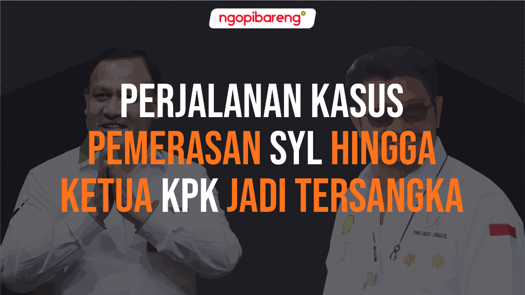 Ketua KPK, Firli Bahuri sudah ditetapkan sebagai tersangka kasus dugaan pemerasan Syahrul Yasin Limpo alias SYL. (Ilustrasi: Chandra Tri Antomo/Ngopibareng.id)