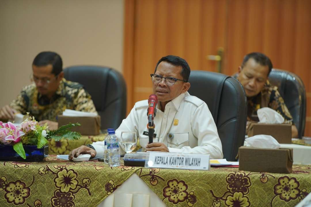 Kanwil Kemenkumham Jateng melakukan studi tiru ke Kanwil Kemenkumham Jatim. (Foto: Humas Kemenkumham Jatim)