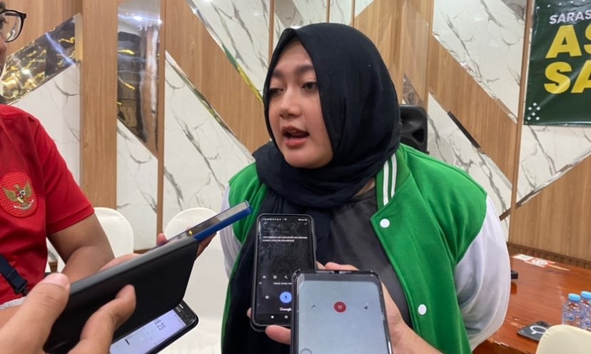 Caleg DPR-RI Dapil Malang Raya, Asandra Salsabila saat ditemui di Restoran Ocean Garden (Foto: Lalu Theo/Ngopibareng.id)