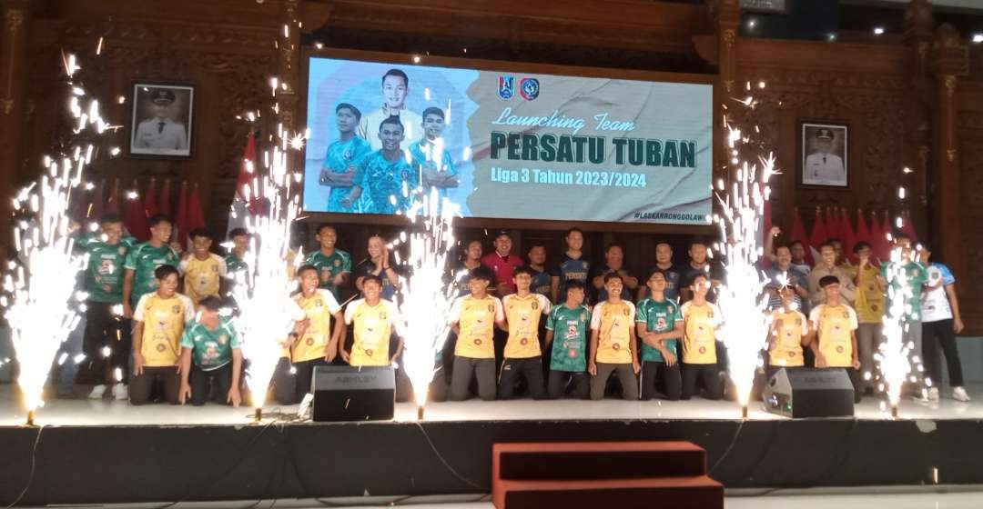 Tim Persatu Tuban resmi dilauncing di Pendopo Kridho Manunggal Tuban (Foto: Khoirul Huda/Ngopibareng.id)