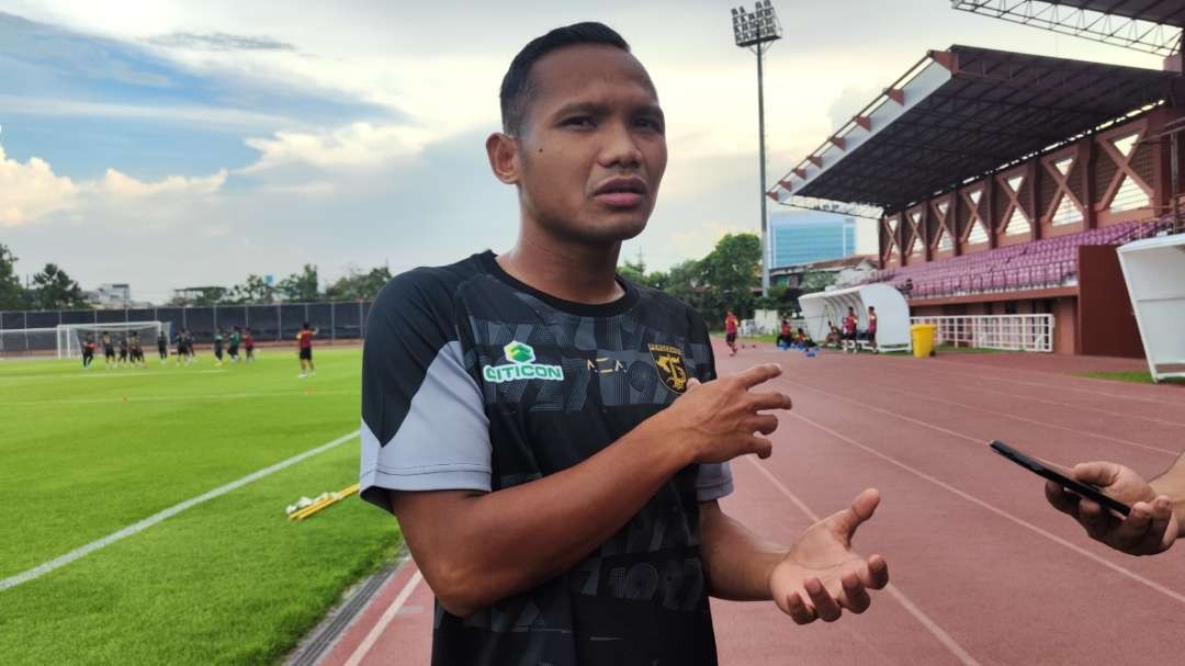 Pemain Persebaya, Oktafianus Fernando masih memperkuat chemistry antar pemain. (Foto: Fariz Yarbo/Ngopibareng.id)