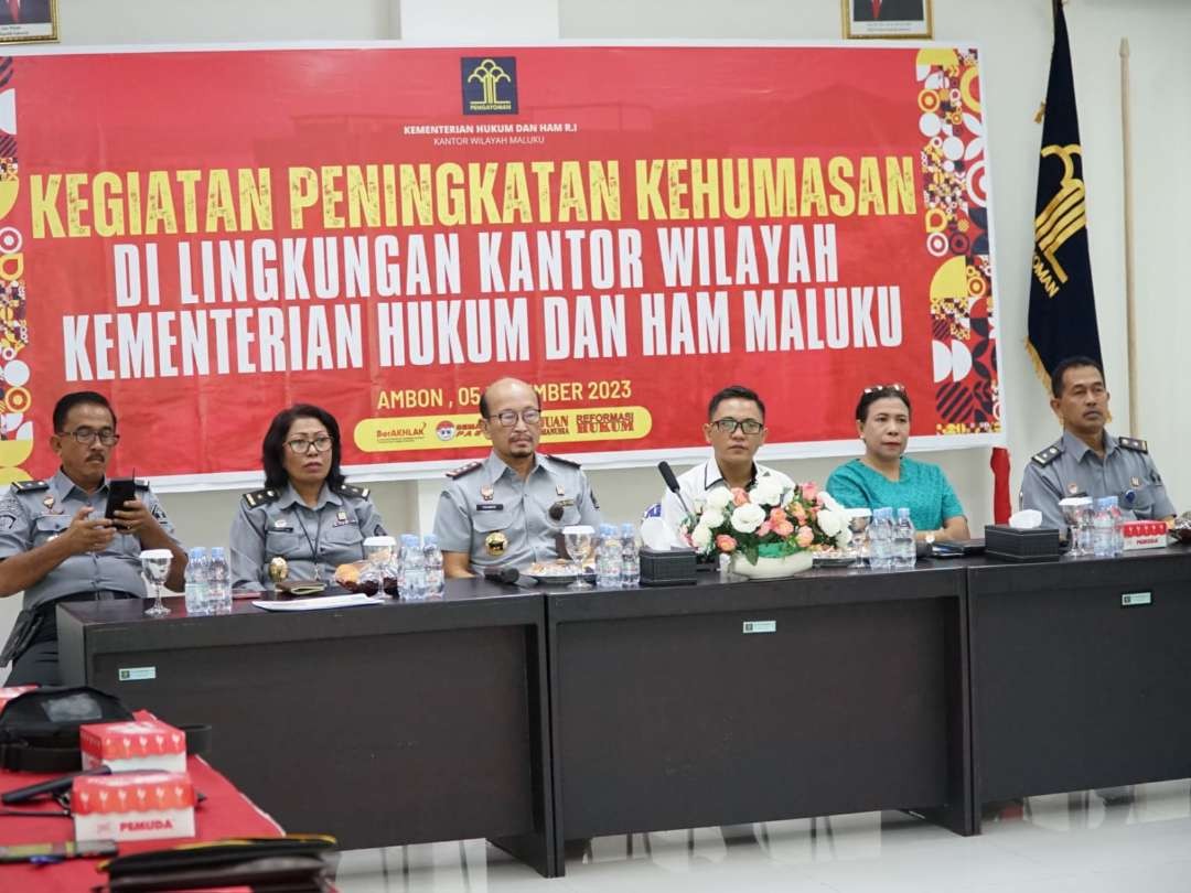 Suasana pelatihan peningkatan kehumasan dan pelatihan jurnalistik yang diikuti perwakilan humas dari UPT Kemenkumham Maluku se-Kota Ambon. (Foto: Kanwil Kemenkumham Ambon)