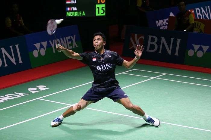 Yohanes Saut Marcellyno menjuarai Guwahati Masters 2023 usai mengalahkan rekan senegaranya Alvi Wijaya Chairullah. (Foto: Ant)