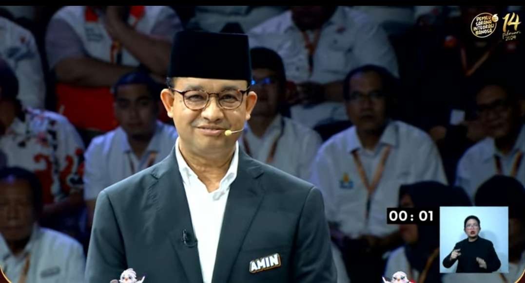 Capres Anies Baswedan nomor urut 1. (Foto: YouTube KPU)