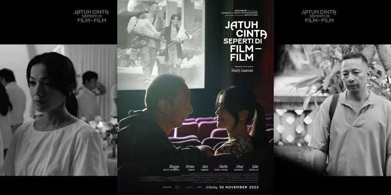 Reunian Ringgo Agus Rahman dan Nirina Zubir di film Jatuh Cinta Seperti Film-film. (Foto: Imajinari)