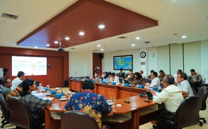 Briefing media di Kantor Setwapres dengan tema penuntasan kemiskinan. (Foto: Setwapres)